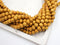 Nangka Wood Beads (Yellow Wood), 10mm, Round